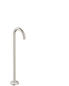 hansgrohe Axor Uno set de finition 38412800 bec de baignoire sur pied, courbé, saillie 226 mm, aspect inox