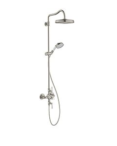 hansgrohe Axor Montreux Showerpipe 16572800 with thermostat, head shower, 240mm, 1jet, stainless steel look
