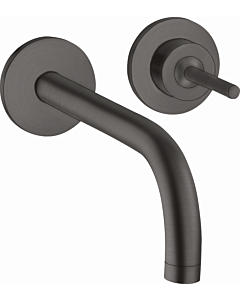 hansgrohe Axor Uno Finishing set 38113340 Concealed washbasin mixer, pin handle, rosettes, projection 165 mm, brushed black chrome