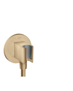 hansgrohe Unité Axor Porter 36733140 ronde, avec clapet anti-retour, fonction de maintien intégrée, bronze brossé