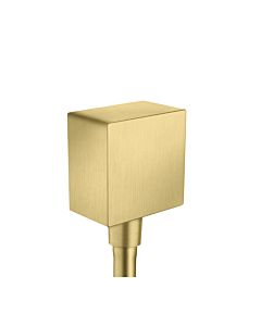 hansgrohe Axor Schlauchanschluss 36732950 eckig, mit Rückflussverhinderer, brushed brass