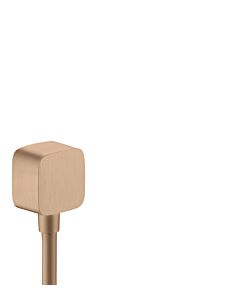 hansgrohe Axor hose connector 36731310 with backflow preventer, brushed red gold