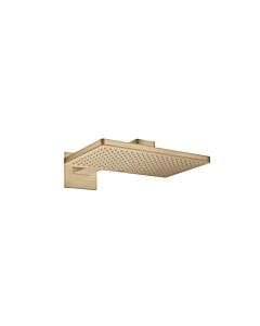 hansgrohe Axor Kopfbrause 35278140 mit Brausearm, eckige Rosette, brushed bronze