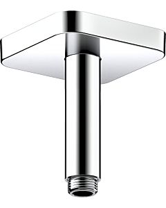hansgrohe ceiling connector 26965000 100 mm, chrome, square