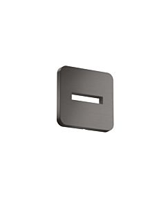 hansgrohe rosace 35214340 130x130mm, softsquare, montage mural, chrome noir brossé