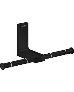 hansgrohe Axor Papierrollenhalter 42657670 double, montage mural, noir mat