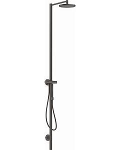hansgrohe Axor Starck shower column 12670340 with overhead shower, hand shower, brushed black chrome