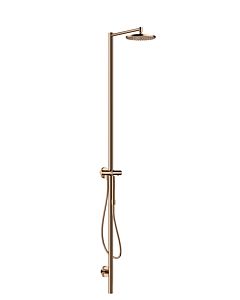 hansgrohe Axor Starck colonne de douche 12672300 avec thermostat, douche de tête 240 1jet, or rouge poli