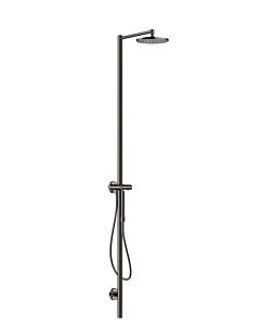hansgrohe Axor Starck Duschsäule 12672330 mit Thermostat, Kopfbrause 240 1jet, polished black chrome