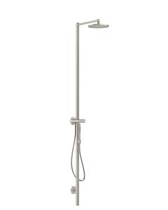 hansgrohe Axor Starck colonne de douche 12672800 avec thermostat, douche de tête 240 1jet, optique inox