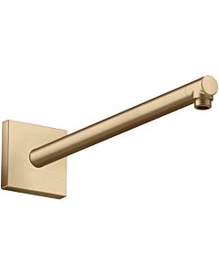 hansgrohe bras de douche 26436140 390mm, angulaire, bronze brossé
