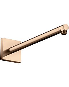 hansgrohe shower arm 26436300 390mm, square, polished red gold