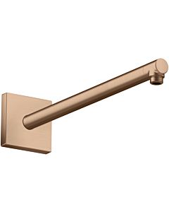 hansgrohe Brausearm 26436310 390mm, eckig, brushed red gold