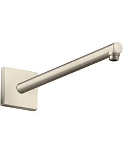 hansgrohe bras de douche 26436820 390mm, carré, nickel brossé
