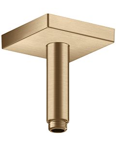 hansgrohe ceiling connector 26437140 100 mm, brushed bronze, square