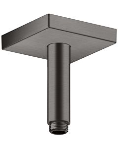 hansgrohe ceiling connector 26437340 100 mm, brushed black chrome, square