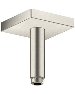 hansgrohe raccordement au plafond 26437800 100 mm, aspect acier inoxydable, carré