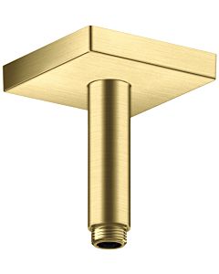 hansgrohe ceiling connection 26437950 100 mm, brushed brass, square