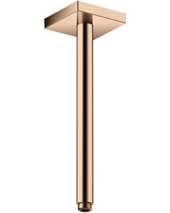 hansgrohe raccordement au plafond 26438300 300 mm, or rouge poli, carré