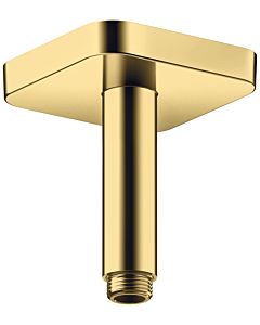 connecteur de plafond hansgrohe 26965990 100 mm, optique or poli, carré