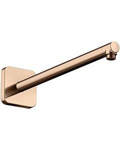 hansgrohe shower arm 26967300 390mm, square, polished red gold