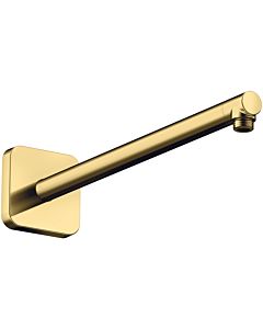 hansgrohe shower arm 26967990 390mm, square, polished gold optic