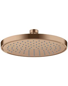 hansgrohe Douche de tête Axor 35382310 montage au plafond ou au mur, 220 mm, 1jet, or rouge brossé