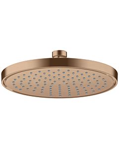 hansgrohe Douche de tête Axor 35383310 montage au plafond ou au mur, 220 mm, 1jet, or rouge brossé