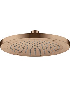 hansgrohe Douche de tête Axor 35389310 montage au plafond ou au mur, 245 mm, 1jet, or rouge brossé