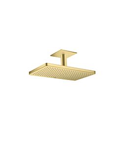 hansgrohe Axor overhead shower 35277950 with ceiling connection, brushed brass