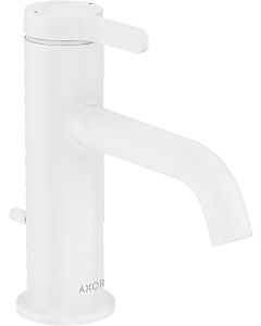hansgrohe Axor One mitigeur lavabo 48000700 projection 130mm, avec tirant garniture de vidange , blanc mat