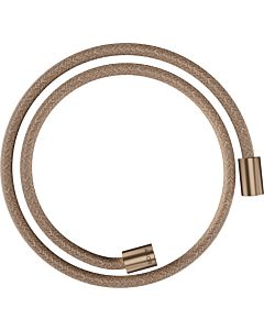 hansgrohe textile shower hose 28228310 1250 mm, cylindrical nut on both sides, brushed red gold
