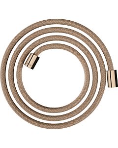 hansgrohe Textilbrauseschlauch 28291300 2000 mm, Mutter beidseitig zylindrisch, polished red gold