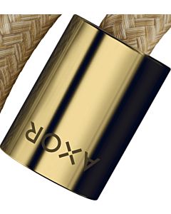 hansgrohe Textilbrauseschlauch 28291990 2000 mm, Mutter beidseitig zylindrisch, polished gold optic