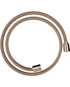 hansgrohe textile shower hose 28227300 1250 mm, nut 1x conical, 1x cylindrical, polished red gold