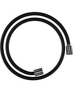 hansgrohe textile shower hose 28227340 1250 mm, nut 1x conical, 1x cylindrical, brushed black chrome