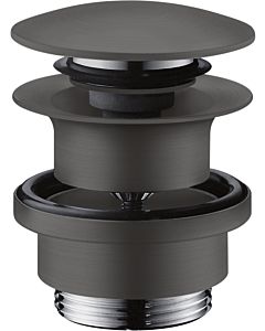 hansgrohe garniture de vidange 51300340 Push-Open, pour mitigeur lavabo et bidet, chrome noir brossé