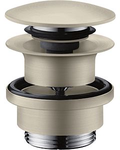 hansgrohe waste set 51300820 push-open, for basin and bidet mixers, brushed nickel