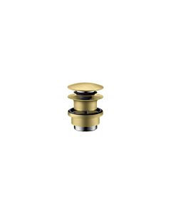 hansgrohe waste set 51300950 push-open, for basin and bidet mixers, brushed brass