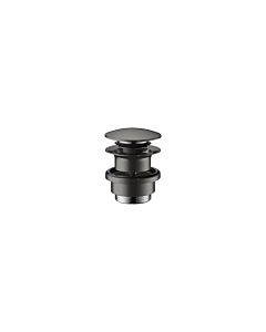 hansgrohe garniture de vidange 51300330 Push-Open, pour mitigeur lavabo et bidet, chrome noir poli