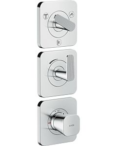 Hansgrohe Axor Citterio C module thermostat 380/120, 49711000 coupe cubique, chromé , encastré, avec rosaces