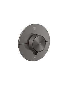 hansgrohe Thermostat 36750340 Unterputz, für 2 Verbraucher, rund, Brushed Black Chrome