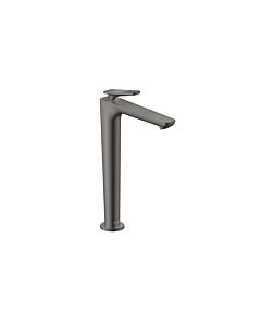 hansgrohe AXOR Citterio C 250 mitigeur lavabo 250 49051330 avec CoolStart avec garniture de vidage - Coupe cubique, chrome noir poli