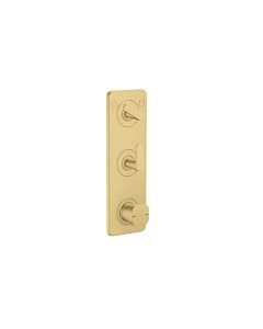hansgrohe Axor Citterio C Thermostatmodul 380/120, 49700250 Unterputz, 2 Verbraucher, Brushed Gold Optic