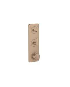 hansgrohe Axor Citterio C Thermostat Module 380/120, 49700310 flush-mounted, 2 Verbraucher , Brushed Red Gold