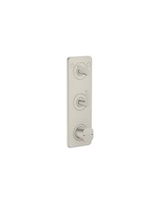 Hansgrohe Axor Citterio C module thermostat 380/120, 49701800 coupe cubique, aspect inox, encastré, avec plaque