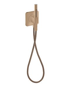 hansgrohe Axor Citterio C Porter unit 49626310 120/120 softsquare, with hand shower 2jet, Brushed Red Gold