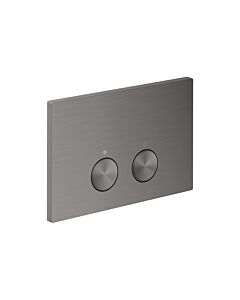 hansgrohe flush plate 42530340 for dual flush, metal, brushed black chrome