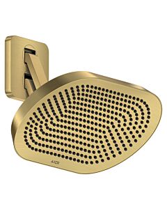 Douche de tête Hansgrohe Axor ShowerSphere 39746250 370 x 220 mm, avec bras de douche orientable, 2 jets, 8 l/min, finition or brossé