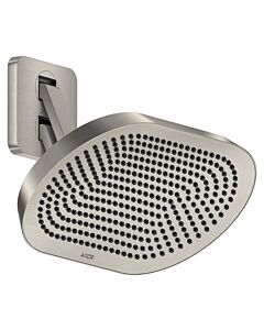 hansgrohe Axor ShowerSphere overhead shower 39746800 370x220mm, with movable shower arm, 2 jets, 8 l/min, stainless steel finish